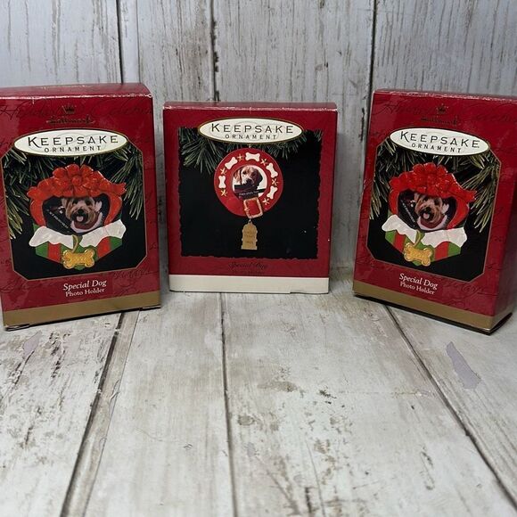 Hallmark Keepsake Ornament Special Dog Vintage 1993 1997 lot of 3 - Picture 1 of 8